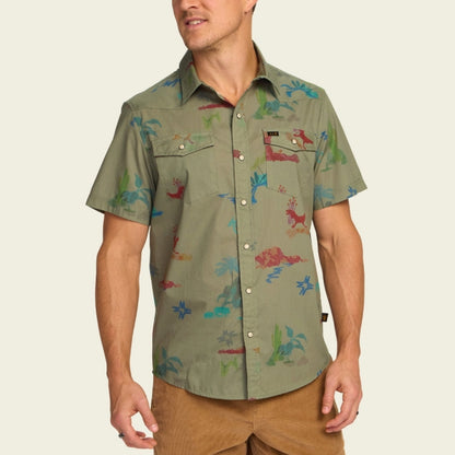 Howler Brothers H Bar B Snapshirt Vision Quest : Olive
