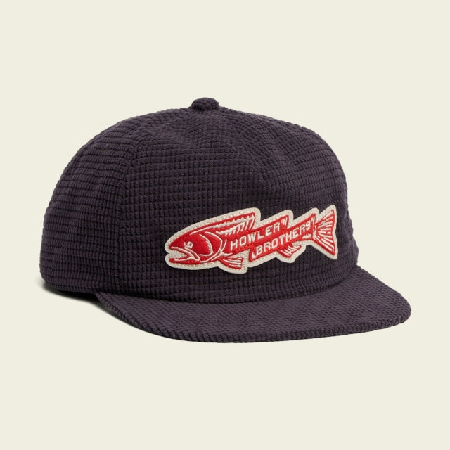 Howler Brothers Unstructured Snapback Hats Trout Bolt / Navy Corduroy