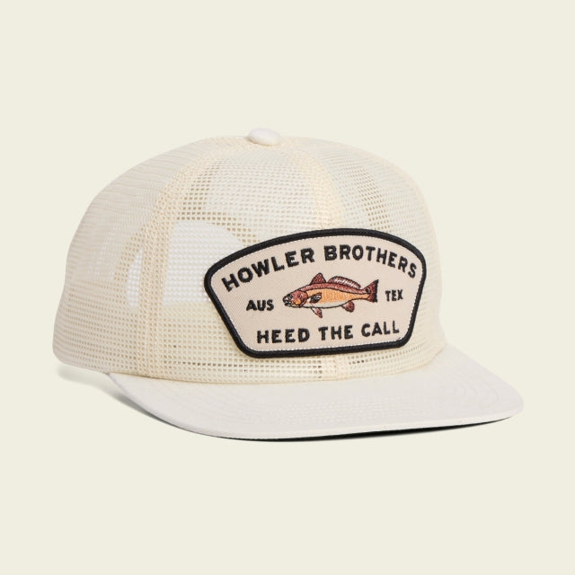 Howler Brothers Unstructured Snapback Hats Feedstore / Redfish / Off White