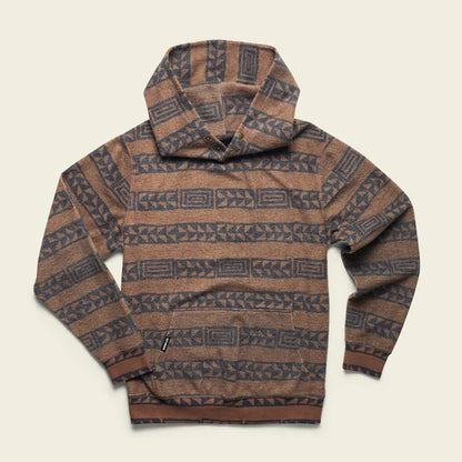 Howler Bros Mens Tajima Pullover Hanko Stripe : ink Brown / M