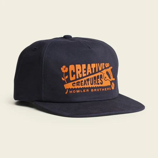 Howler Bros Unstructured Snapback Hats CC Workshop : Navy