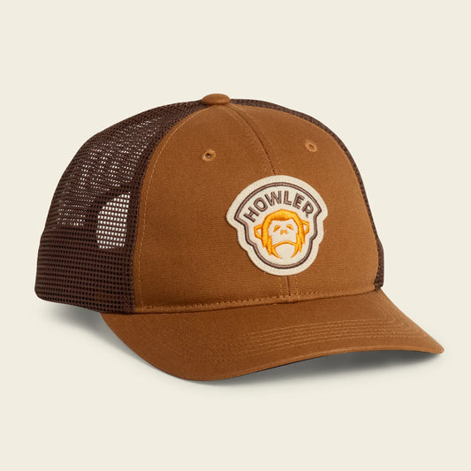 Mens Standard Hats - El Mono Badge : Duck Brown