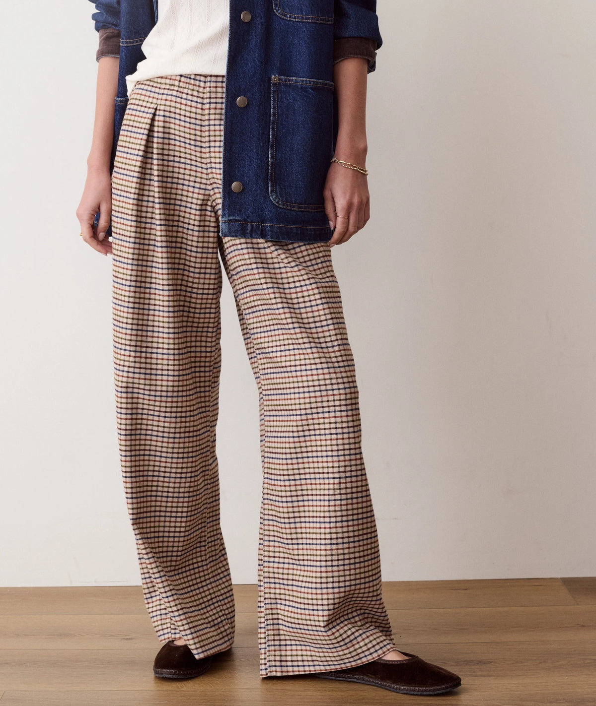 W Allison Pleated Moleskin Trouser