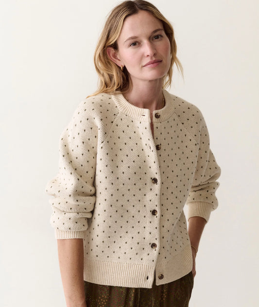 W Iris Crewneck Cardigan