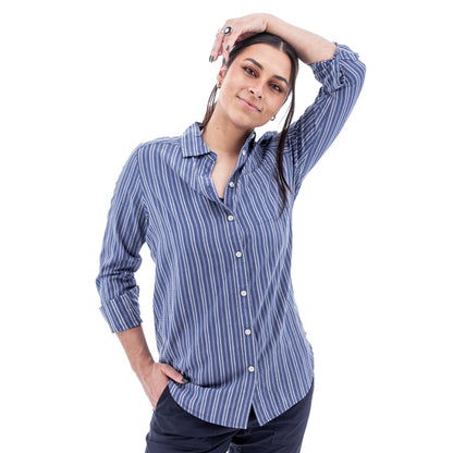 W Colmar LS Stripe Shirt