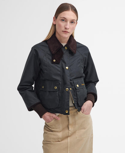 Womens Barbour Cropped Beadnell Wax