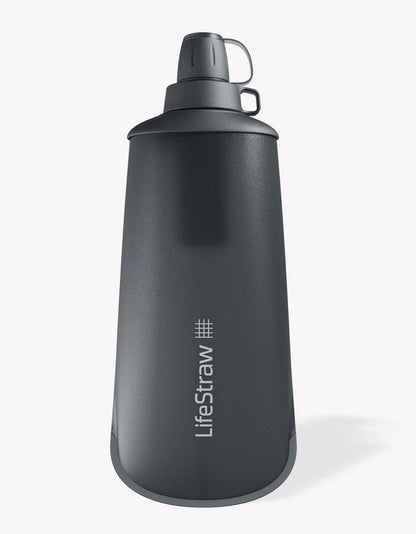 Peak Series Collapsible Squeeze Water Bottle Filter System; 1 L
