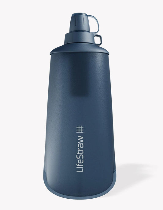 Peak Series Collapsible Squeeze Water Bottle Filter System; 1 L