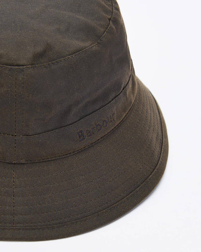 barbour wax bucket hat