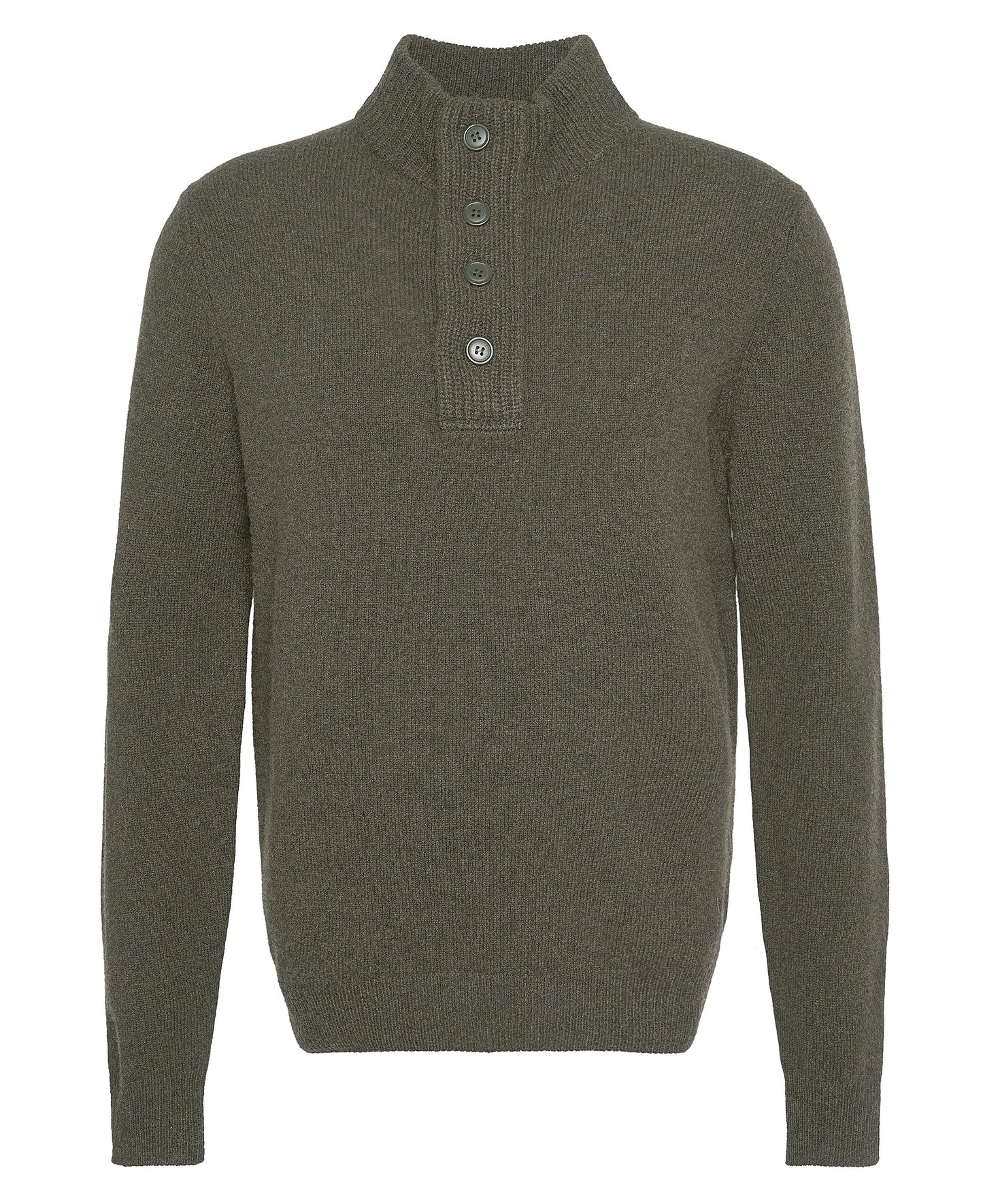 Mens Barbour Essential Patch Half Zip Knitted Jumper