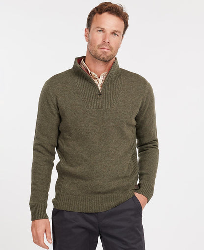 Mens Barbour Nelson Essential Half Zip Knitted Jumper