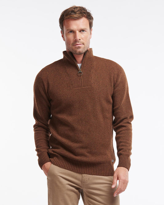 Mens Barbour Nelson Essential Half Zip Knitted Jumper