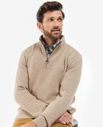 Mens Barbour Nelson Essential Half Zip Knitted Jumper