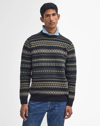 M barbour case fair isle crew neck sweater