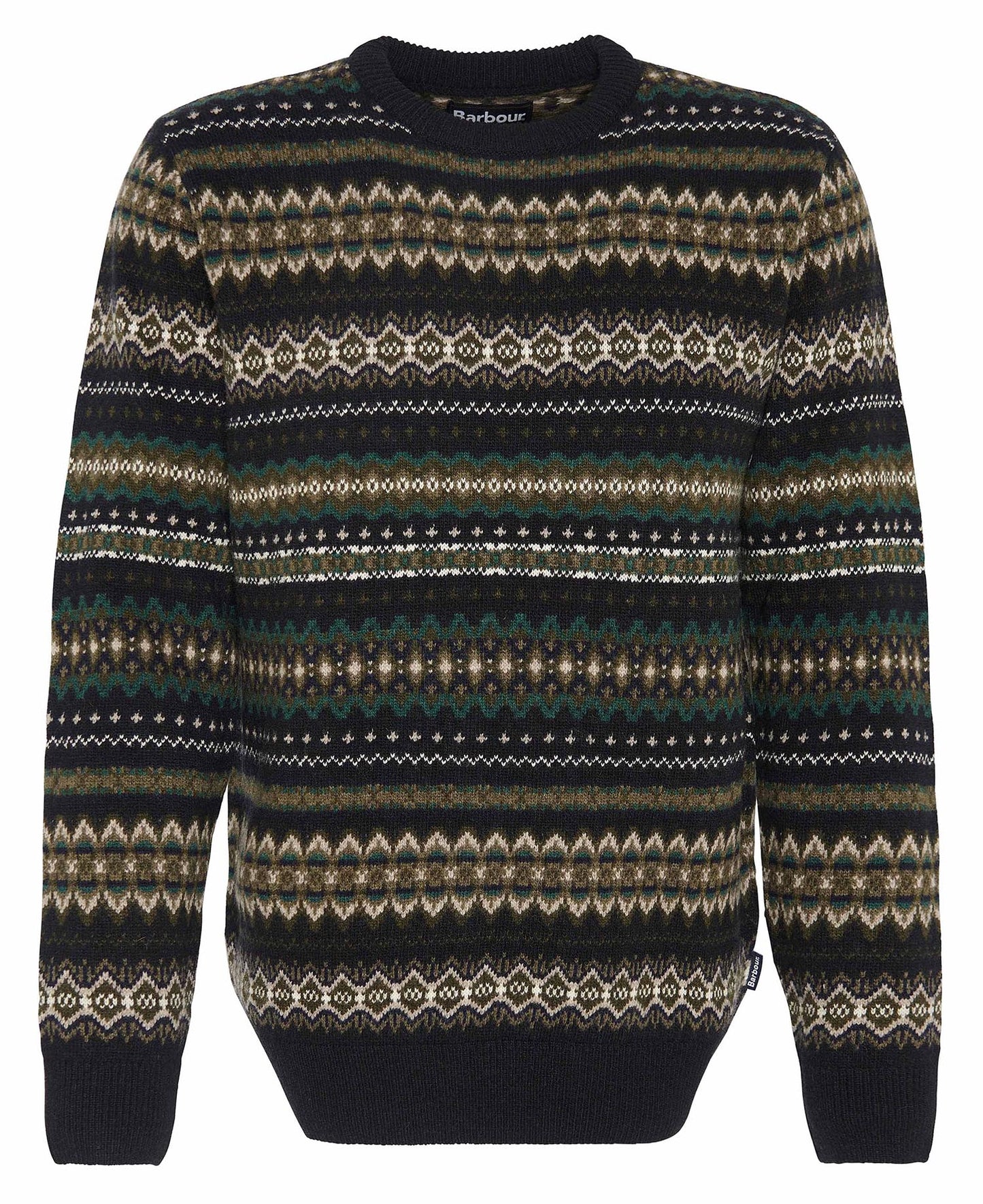 M barbour case fair isle crew neck sweater
