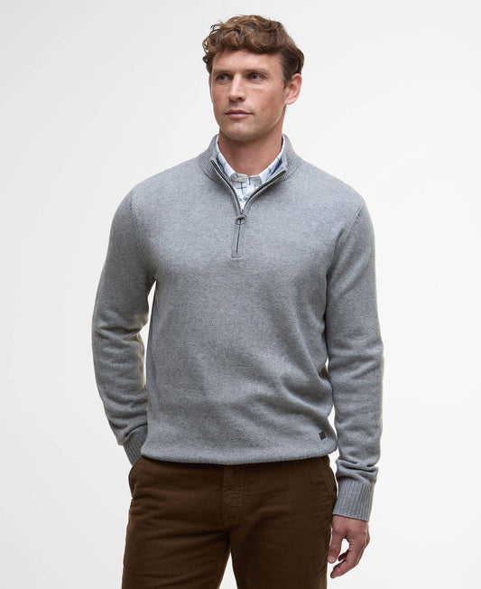 M barbour kelson half zip knitted jumper