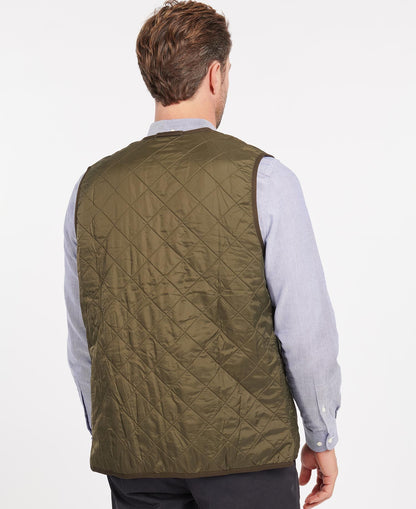 Mens Barbour Polarquilt Waistcoat/zip-in Liner