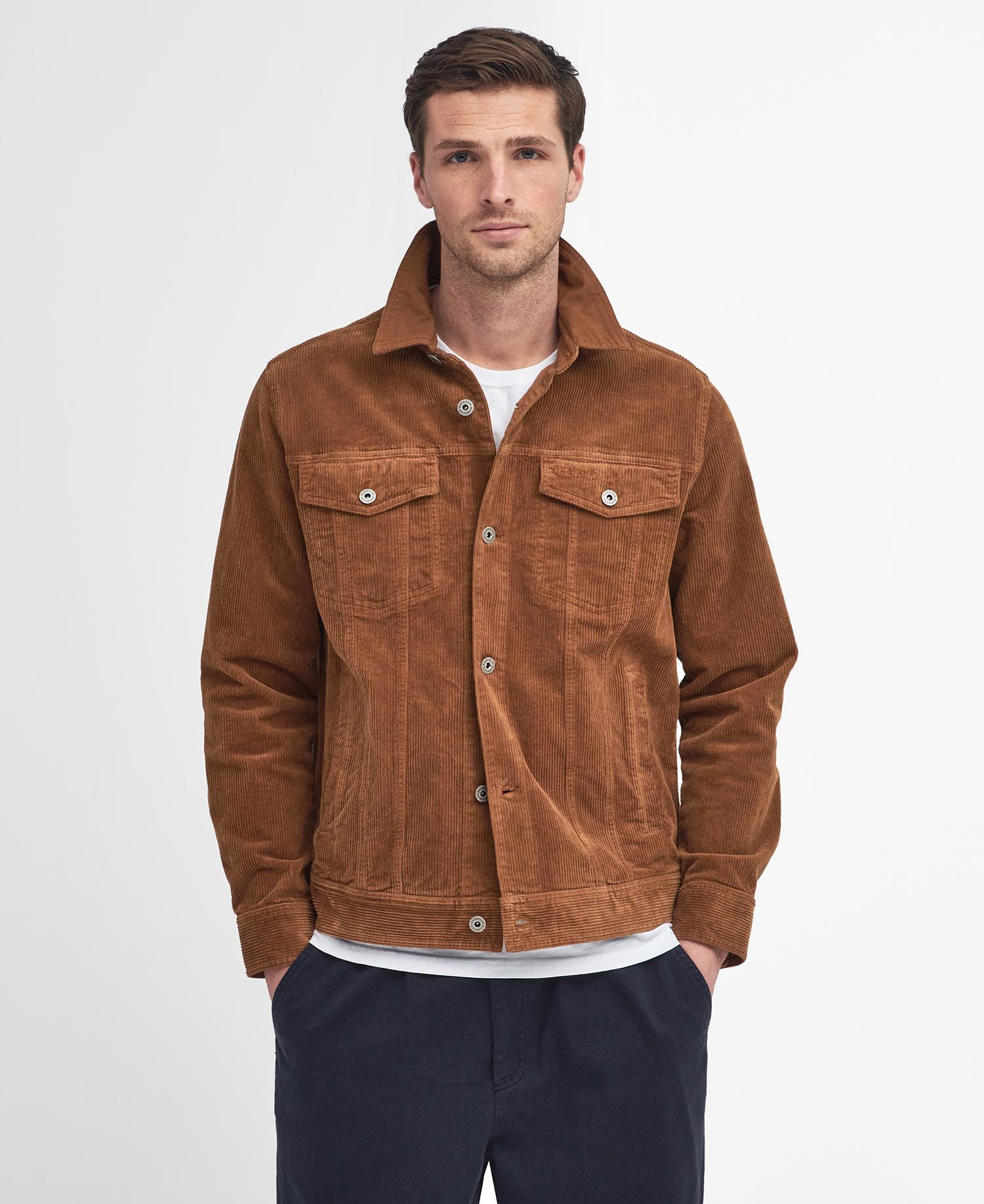 Mens Barbour Regular Garment Dyed Cord Overshirt
