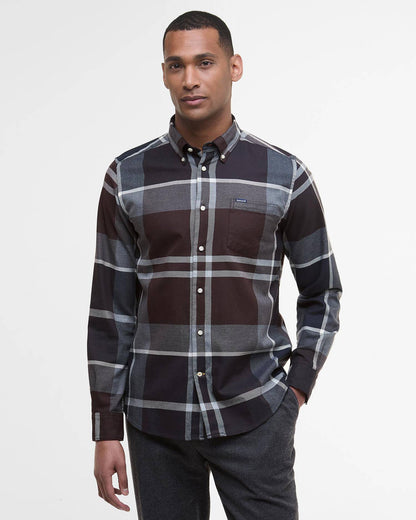 M barbour dunoon tailored tartan shirt