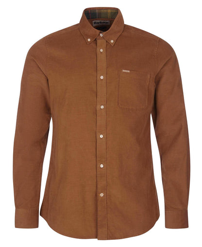 Mens Barbour Ramsey Tailored Cord Shirt sandstone