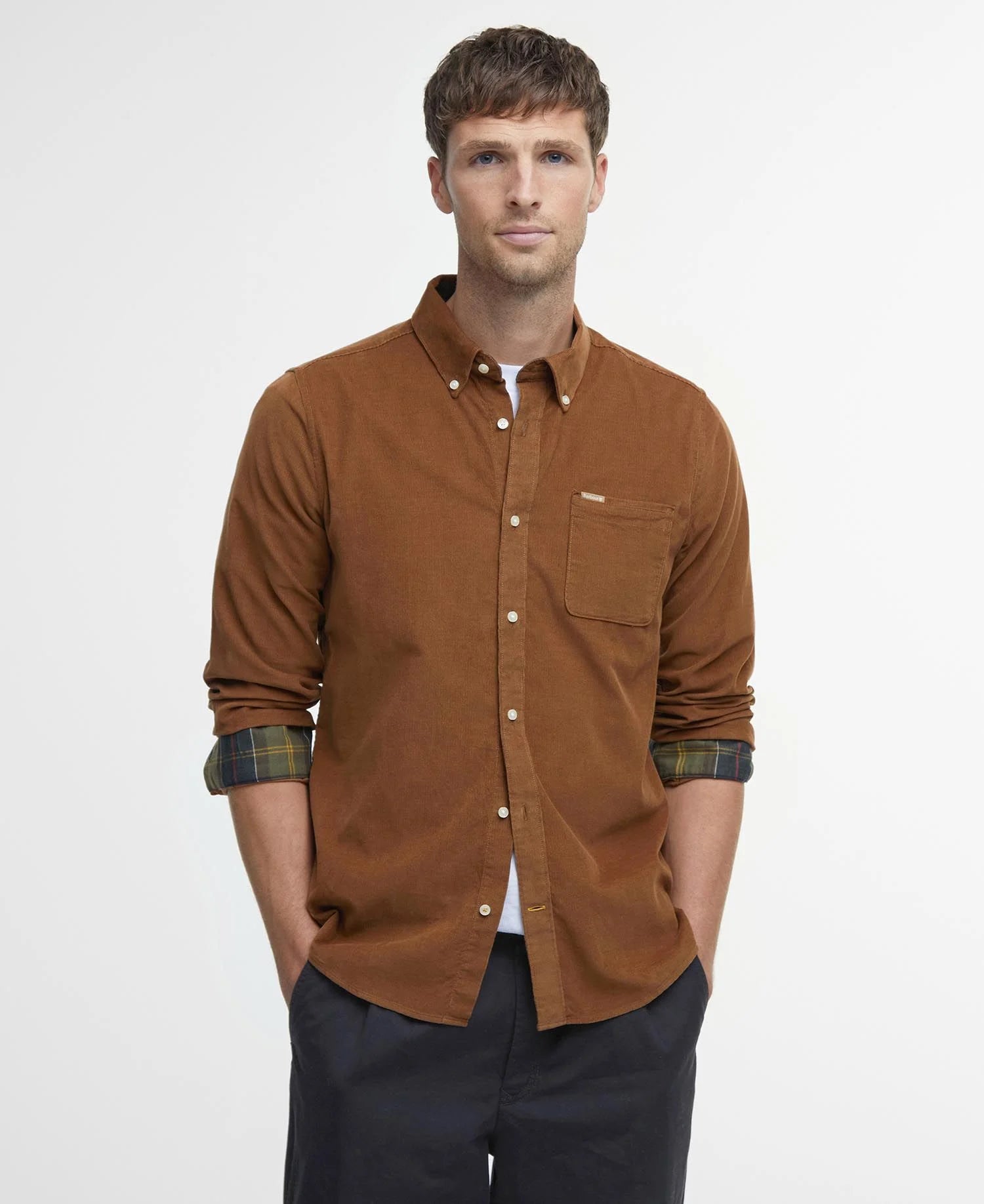 Mens Barbour Ramsey Tailored Cord Shirt