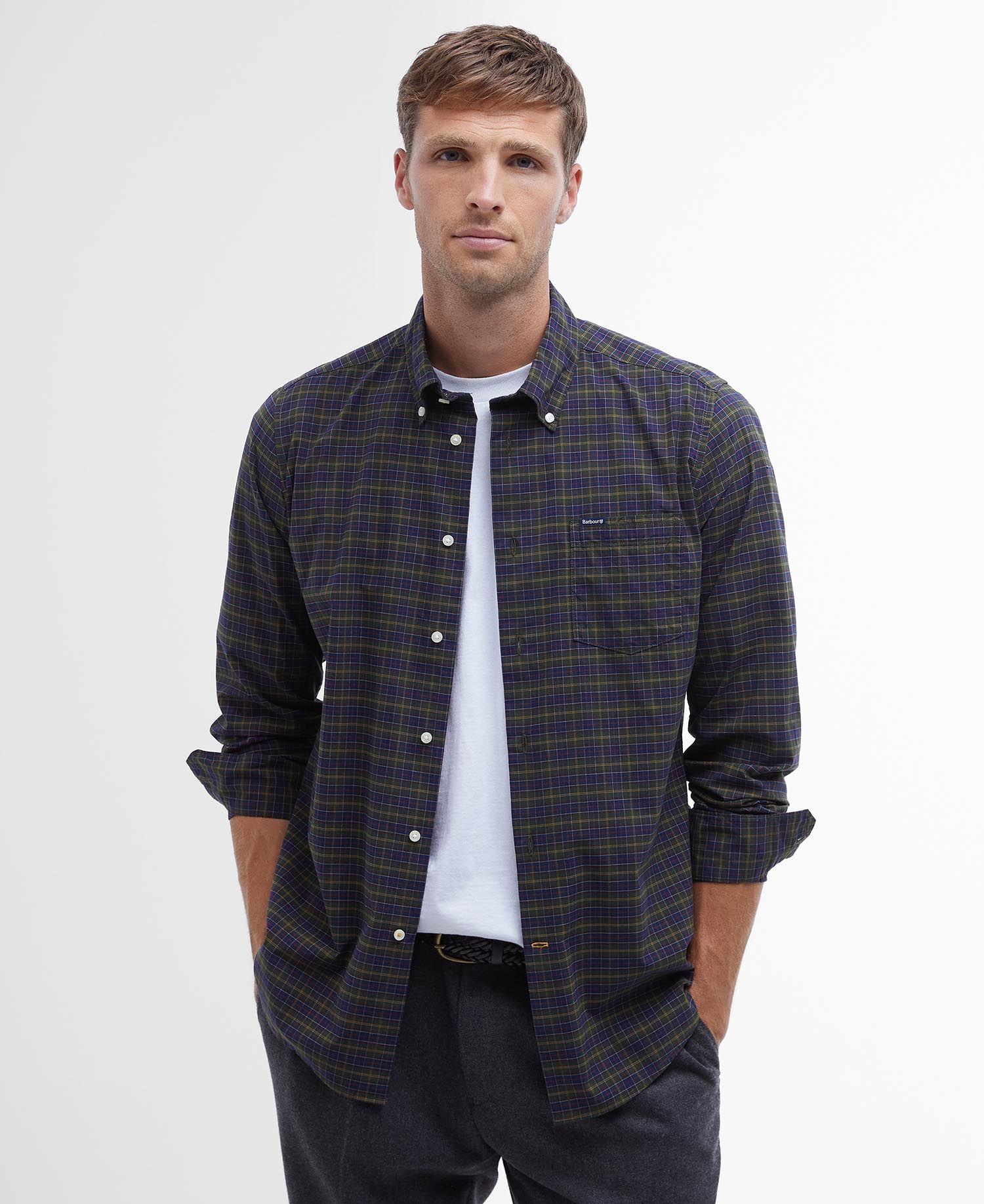 Mens Barbour Lomond Tailored Tartan Shirt classic tartan