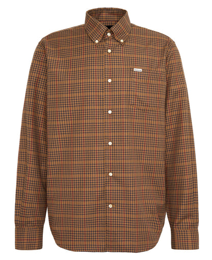 M barbour henderson regular thermo weave checked shirt