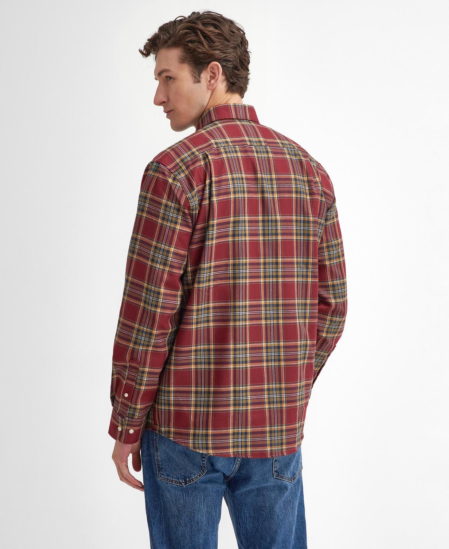 Mens Barbour Singsby Thermo Weave Regular Checked Shirt