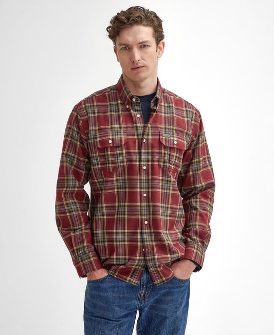 Mens Barbour Singsby Thermo Weave Regular Checked Shirt