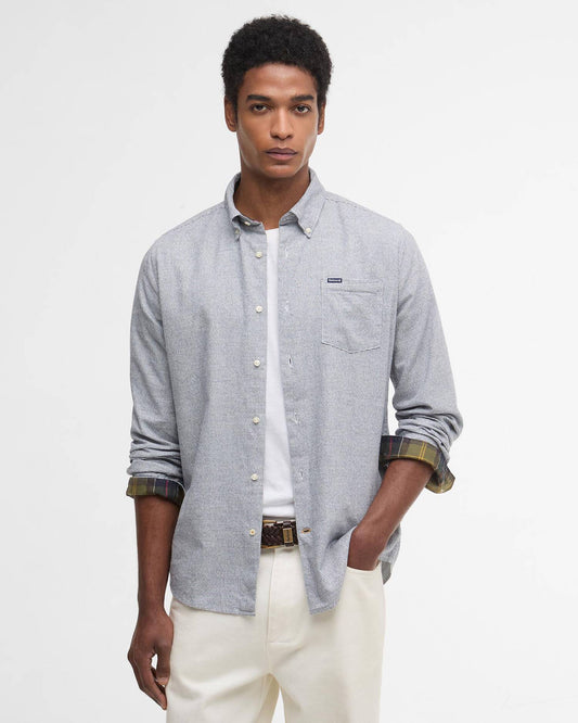 Mens Barbour Turner Tailored Houndstooth Shirt