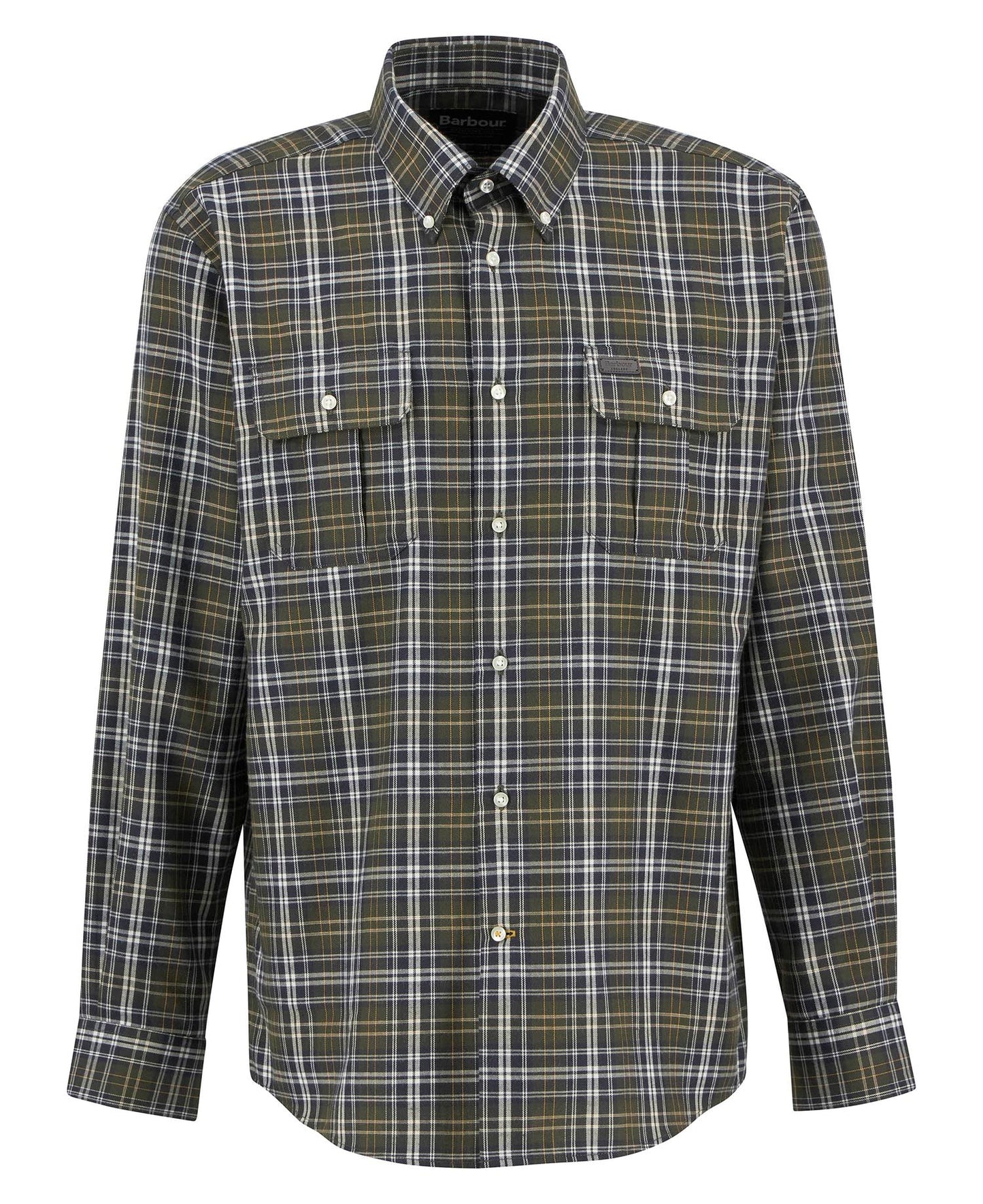 M barbour saldon thermo weave regular checked shirt