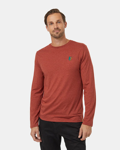 Tentree Men's Sasquatch Longsleeve Burnt Henna Heather/Tree