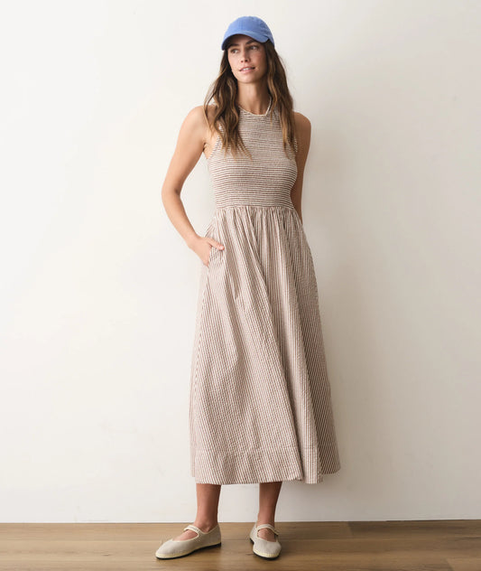 W Darcy Seersucker Maxi Dress