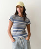 blue multi stripe / Small