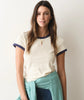 cream & bay blue / Extra Small