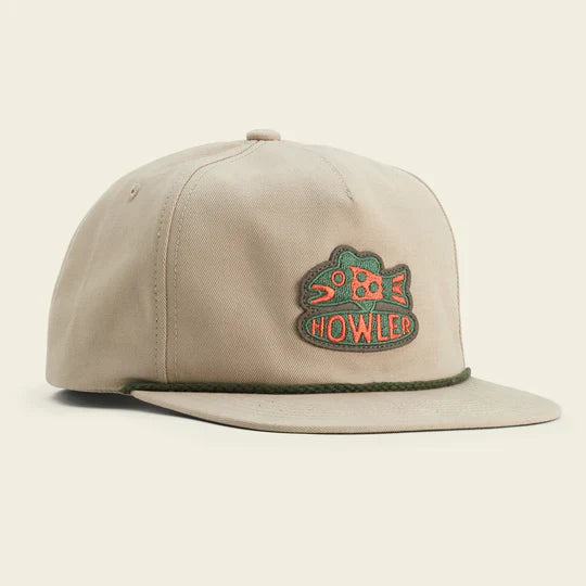 Howler Bros Unstructured Snapback Hats Something Fishy : Khaki