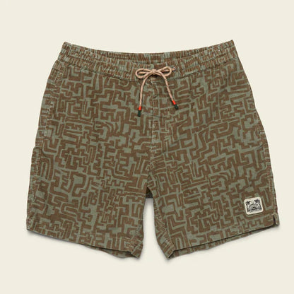 Howler Bros Pressure Drop Cord Shorts Snake Maze : Agave