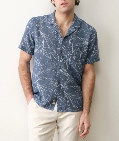 blue floral / Medium