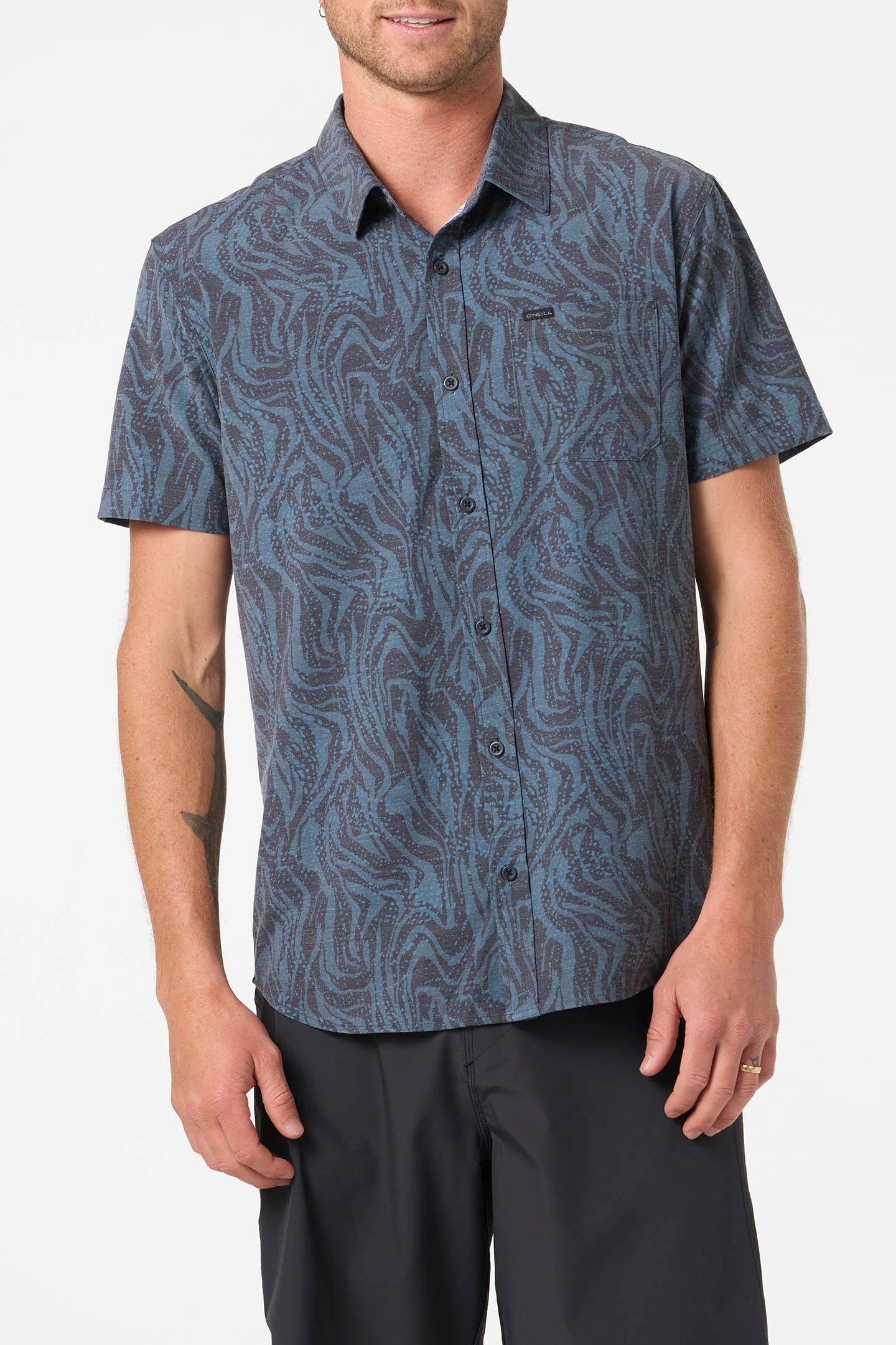 M TRVLR UPF TRAVERSE STANDARD SS WOVEN SHIRT