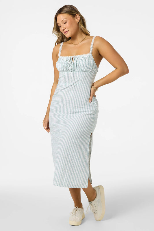 W WILEY PLAID MIDI DRESS