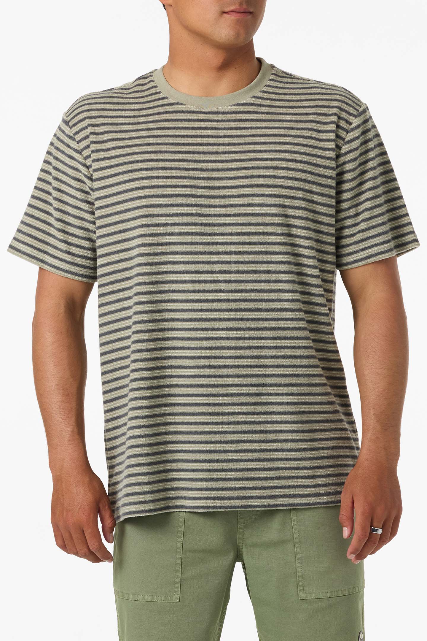 M FRONTIERS STRIPED SS TEE