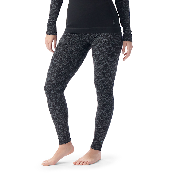 Smartwool W's Classic Thermal Merino Base Layer Bottom BLACK DIGI SNOW