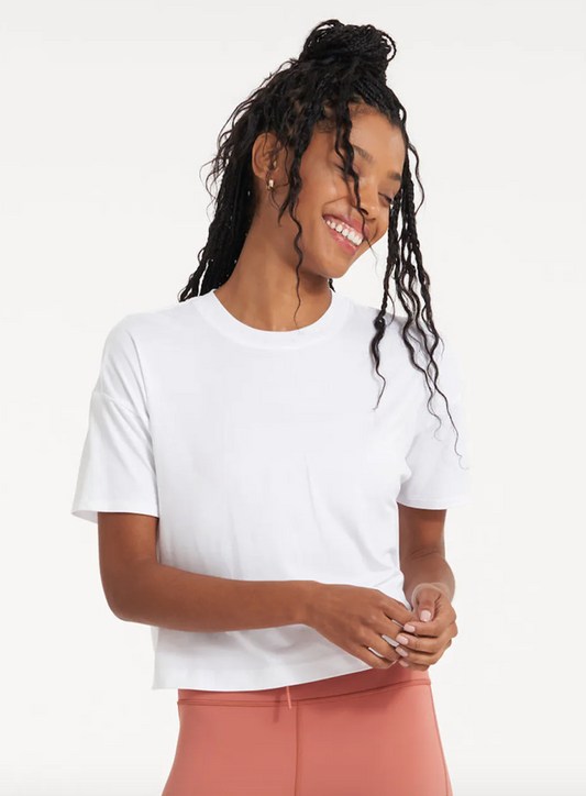 Vuori W Energy Tee Ecru Heather