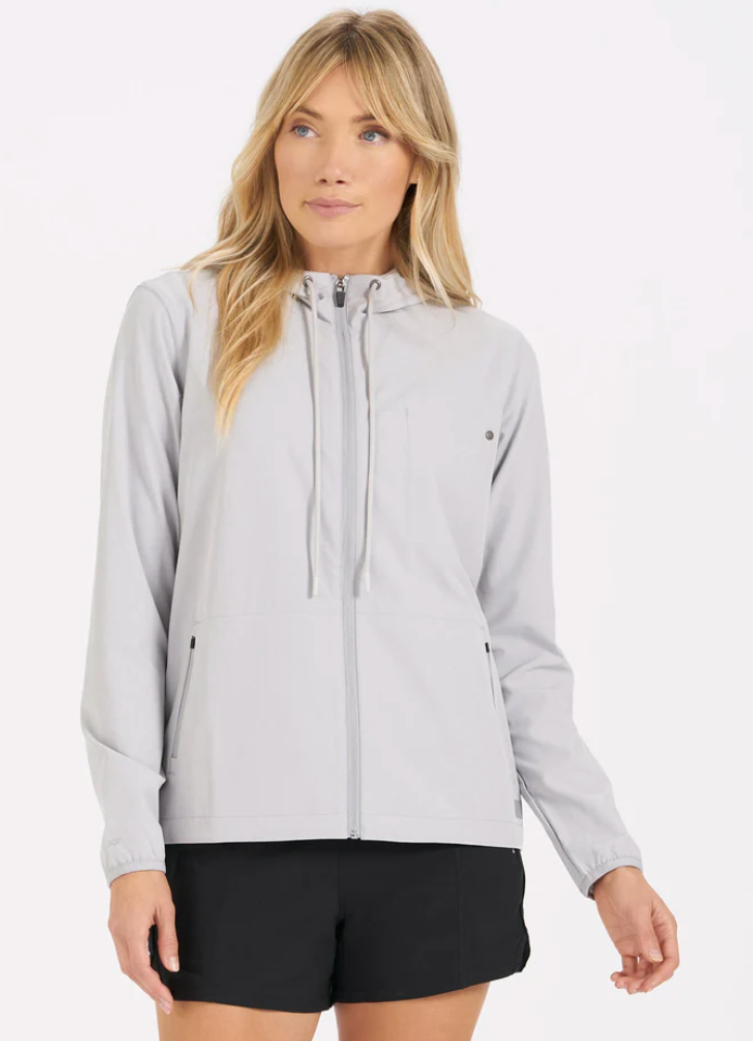 Vuori Outdoor Trainer Shell Platinum Linen Texture