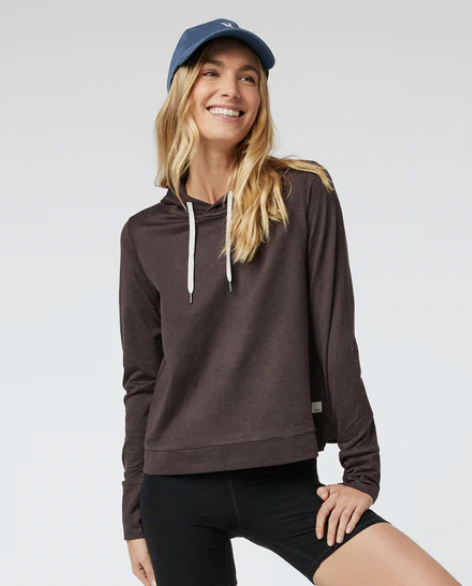 Vuori Halo Essential Hoodie Java Heather