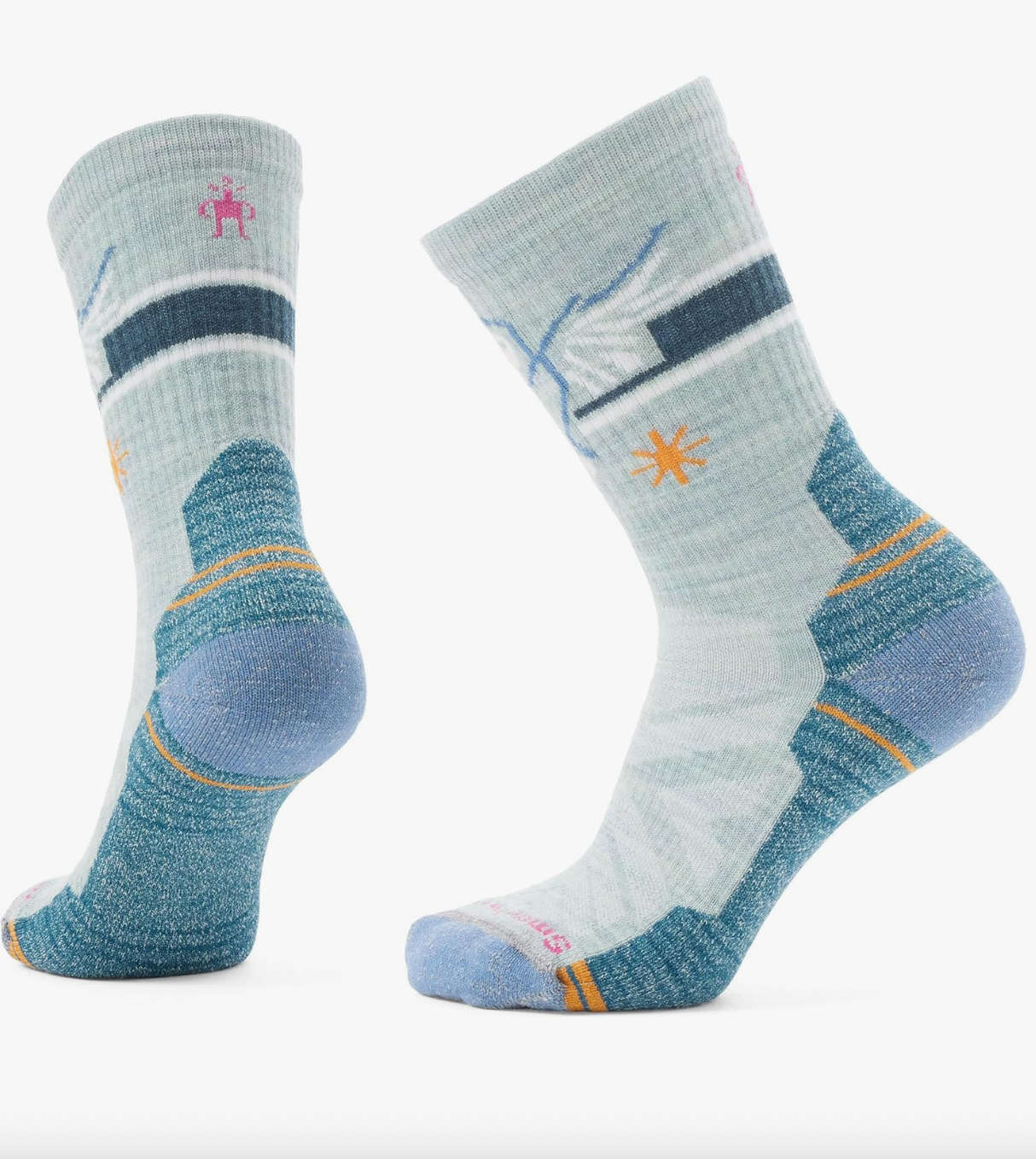 Smartwool Hike Light Cushion Hoo Who Crew Socks FROSTY GREEN