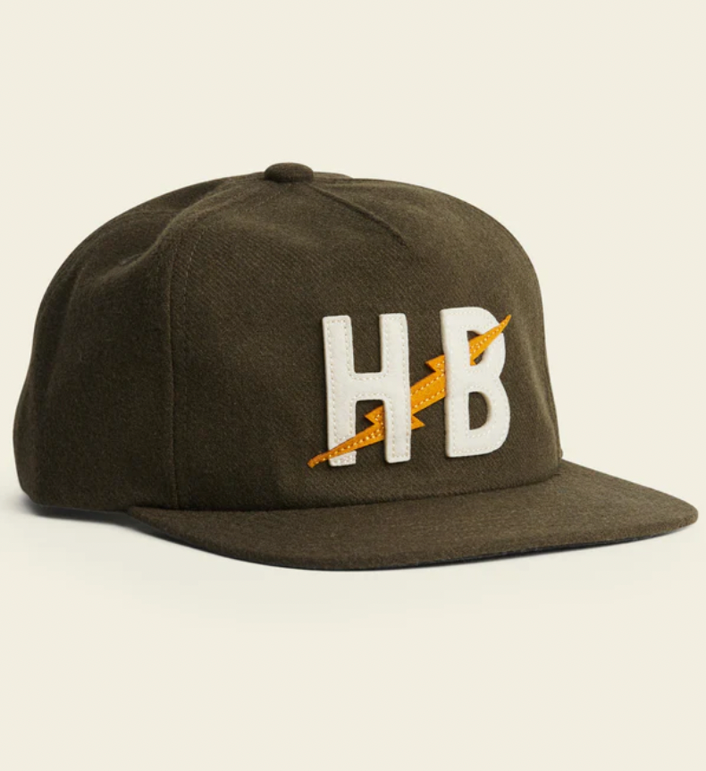 Howler Bros Unstructured Snapback Hats Big HB : Dark Olive