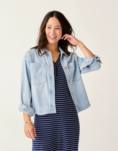 Womens Flora Denim Shacket