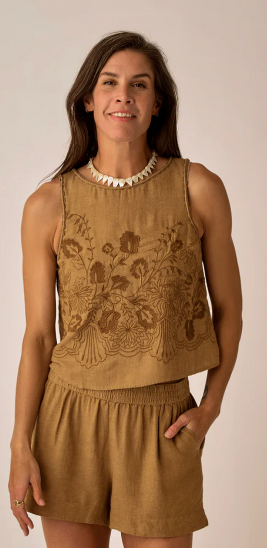 Womens Lou Linen Tank