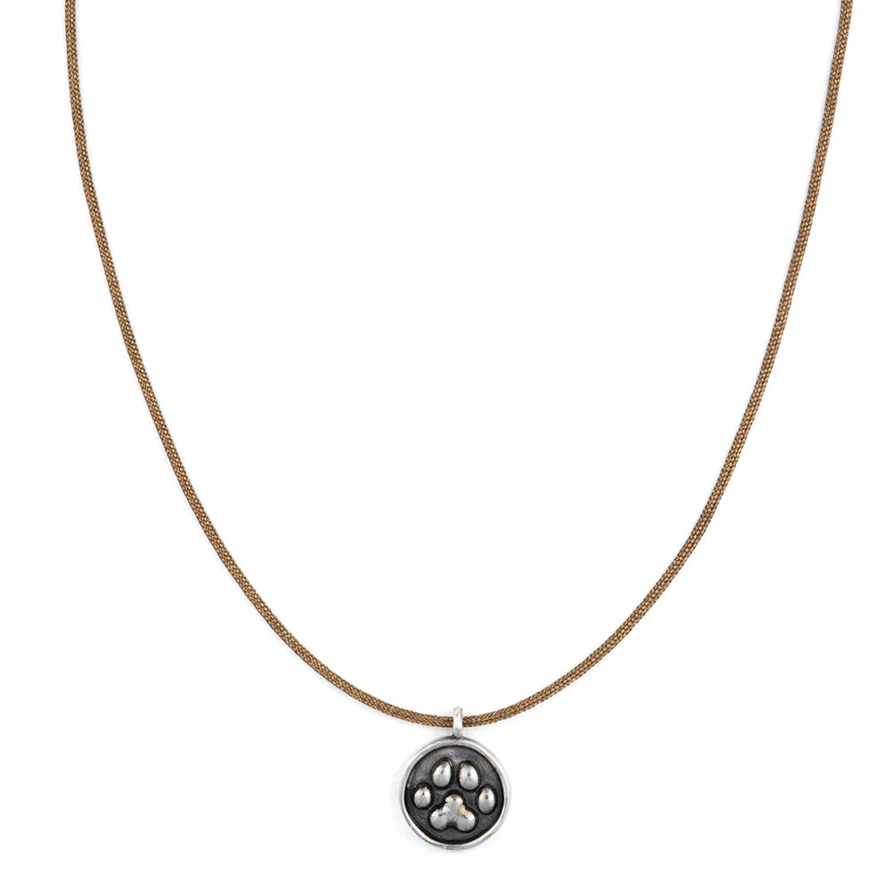 TINY CHARM NECKLACE PAW PRINT
